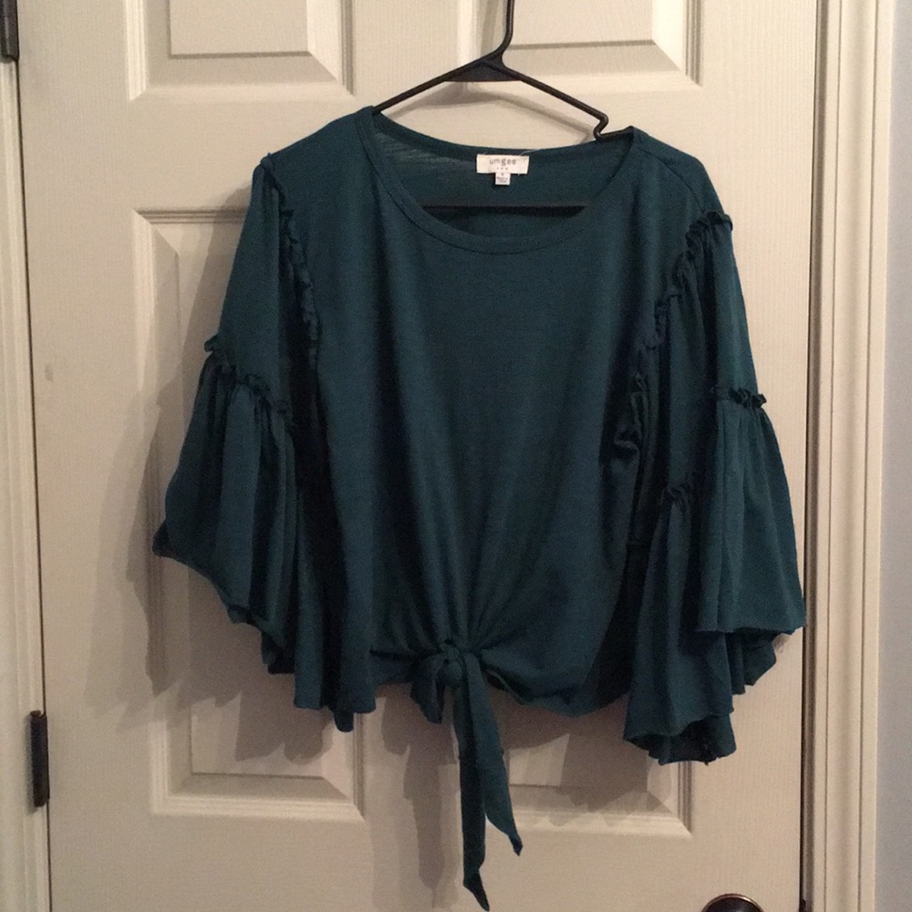 Teal shirt
